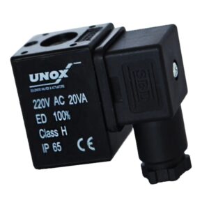 UNOX Solenoid Valve Coil + Socket 220V AC
