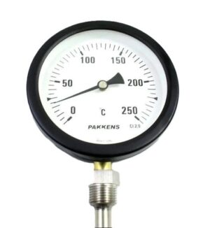 PAKKENS Bottom Connection Thermometer Ø100mm 250°C