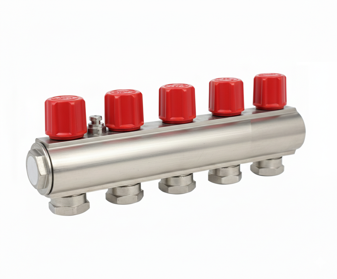 TÜRKOĞLU Manifold with Self-Contained Valve 5-Way 1"