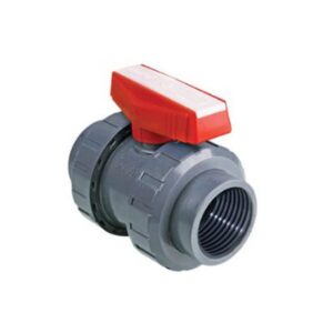 PİMTAŞ U-PVC Ball Acid Valve Double Female Threaded Ø25mm 3/4"
