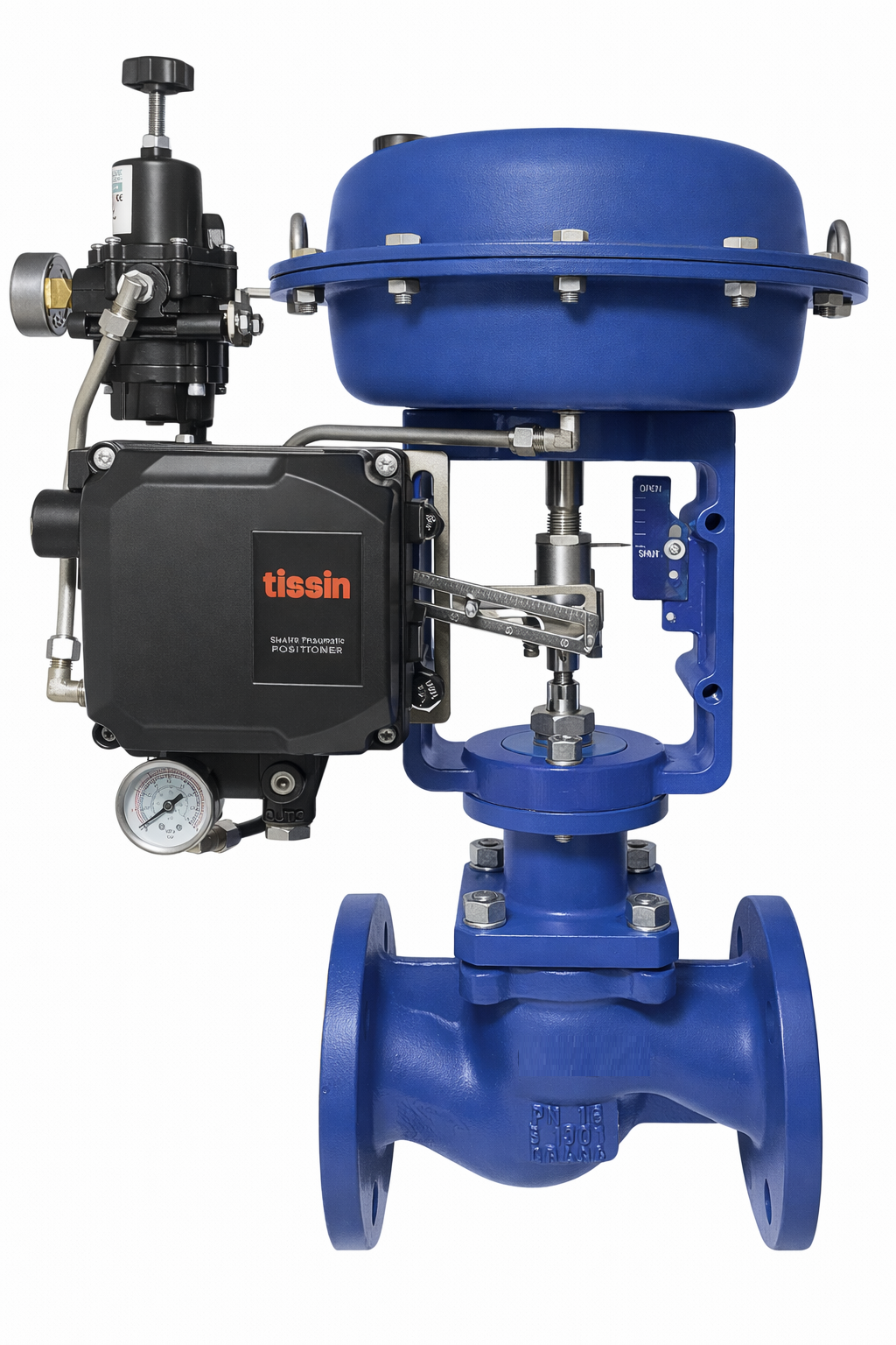 VALFTEK Pneumatic Proportional Control Valve DN50 PN16