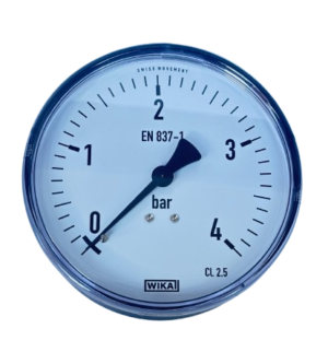 WIKA 111.12.100 Back Mount Pressure Gauge Ø100mm 4 Bar