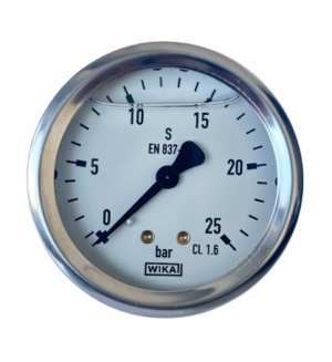 WIKA 113.53.100 Rear Connection Glycerine Filled Pressure Gauge Ø100mm