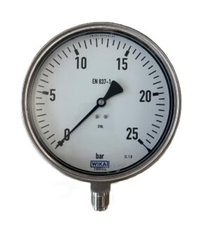 WIKA 232.50.160 Bottom Connection Pressure Gauge Ø160mm 25 Bar