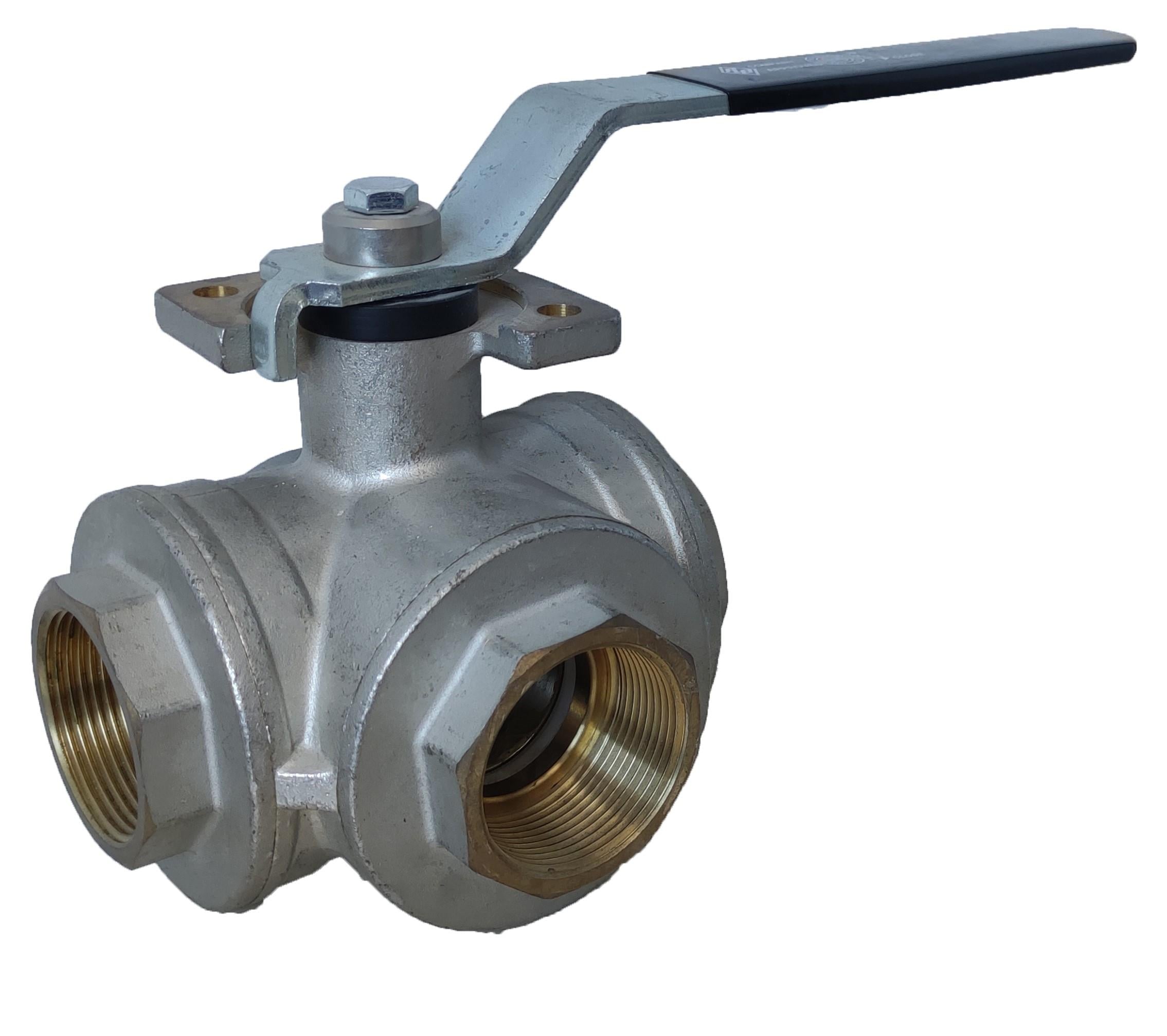 RB COMBI-SFER 3600 L Brass 3-Way Ball Valve PN10 2''
