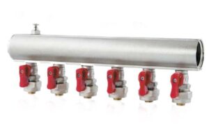 TDS 1" Mini Valve Manifold PE-XB 5-Port Red