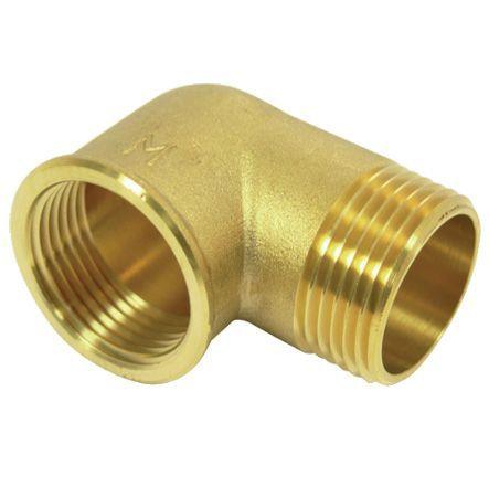 Yellow Brass Hose Tail Elbow 1"