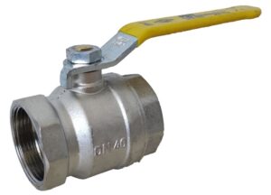 Natural Gas Brass Ball Valve Short Type 1 1/2"