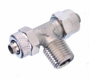 AIGNEP Pneumatic Mid-Leg Tee 1/4" Ø10mm Metal