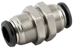 Aignep 50050N Automatic Bulkhead Push-in Fitting Ø6