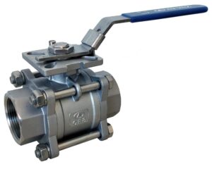 AYVAZ V-3TP 3P Stainless Steel Ball Valve AISI 304 2"