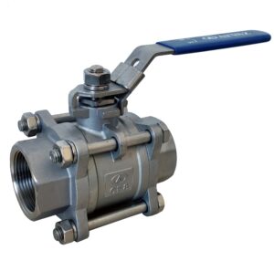 AYVAZ V-3T Three-Piece Stainless Steel Ball Valve 3/4" PN63