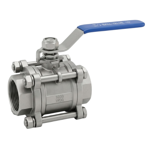 3-Piece Stainless Steel Ball Valve PN63 4"