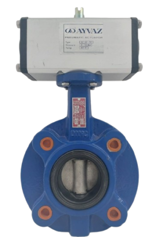 AYVAZ KV-4 Pneumatic Actuated Butterfly Valve DN50