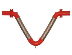 AYVAZ Omega V-Flex Threaded Expansion Joint Compensator 5" L:100mm