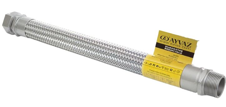 AYVAZ Stainless Steel Braided Hose R+N 1 1/4" L:300