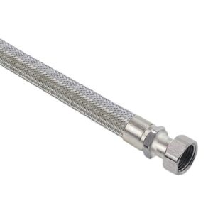 Stainless Steel Braided Hose Fitting + Nipple 1 1/2" - 50cm