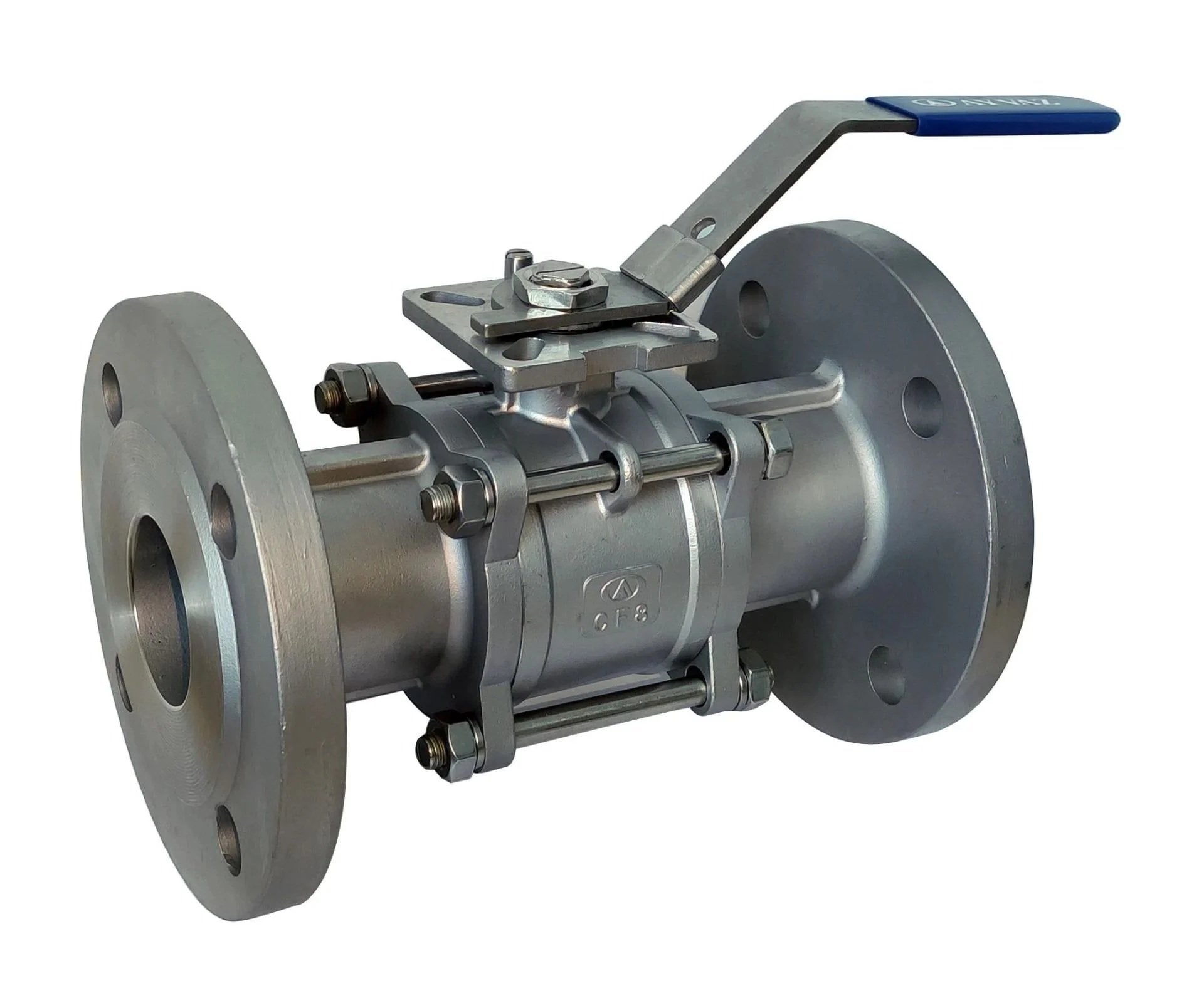 AYVAZ V-3FP Actuator Compatible Stainless Steel Ball Valve DN15 PN40