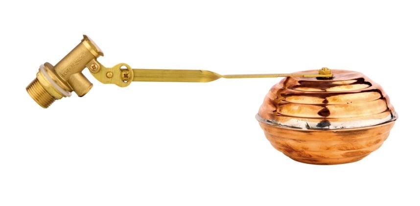 Tezeller 2" Brass Float Valve with Copper Ball