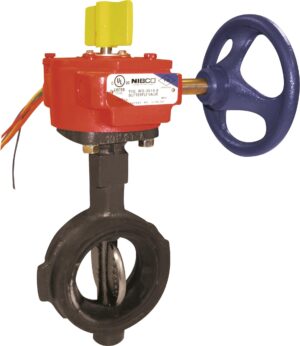 Ayvaz Butterfly Valve with Monitoring Switch, Wafer Type, 300 PSI, 10"