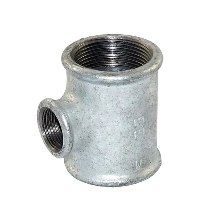 TRAKYA DÖKÜM Galvanized Reducing Tee 1" 1/2" 1/2"