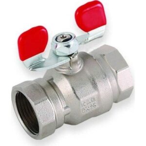 Konsan Brass Ball Valve 1/2" PN25 Butterfly Handle