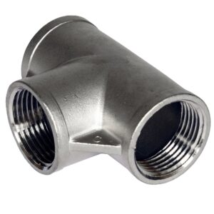 Stainless Steel Threaded Tee AISI 304 1/8"