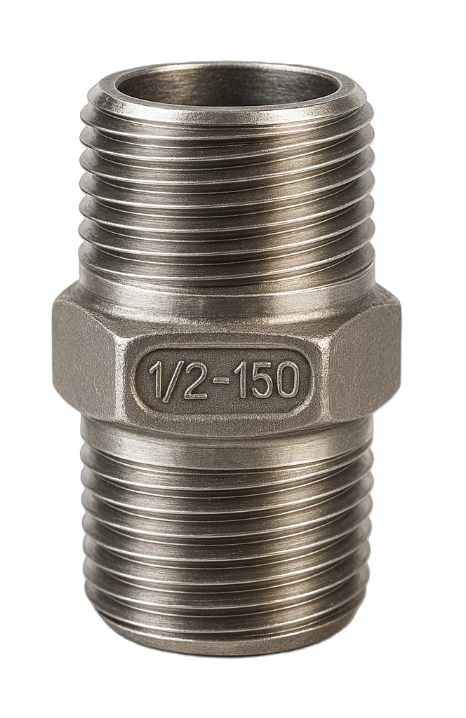 Stainless Steel Hex Nipple AISI 304 1/2"