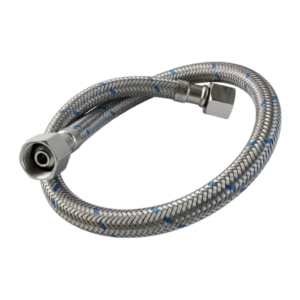 Stainless Steel Braided Fuel Flex Hose R+R 1/2" x 1/2" L:1500mm
