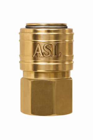 Yellow Brass Quick Coupling Female Body 3/8"