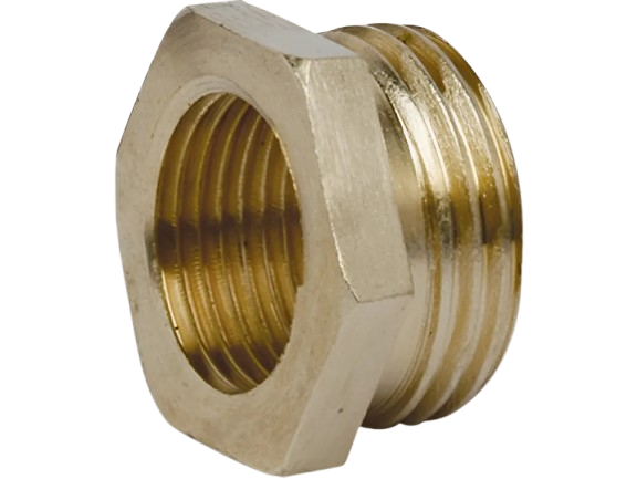 Yellow Brass Reducer 2" - 1/2"