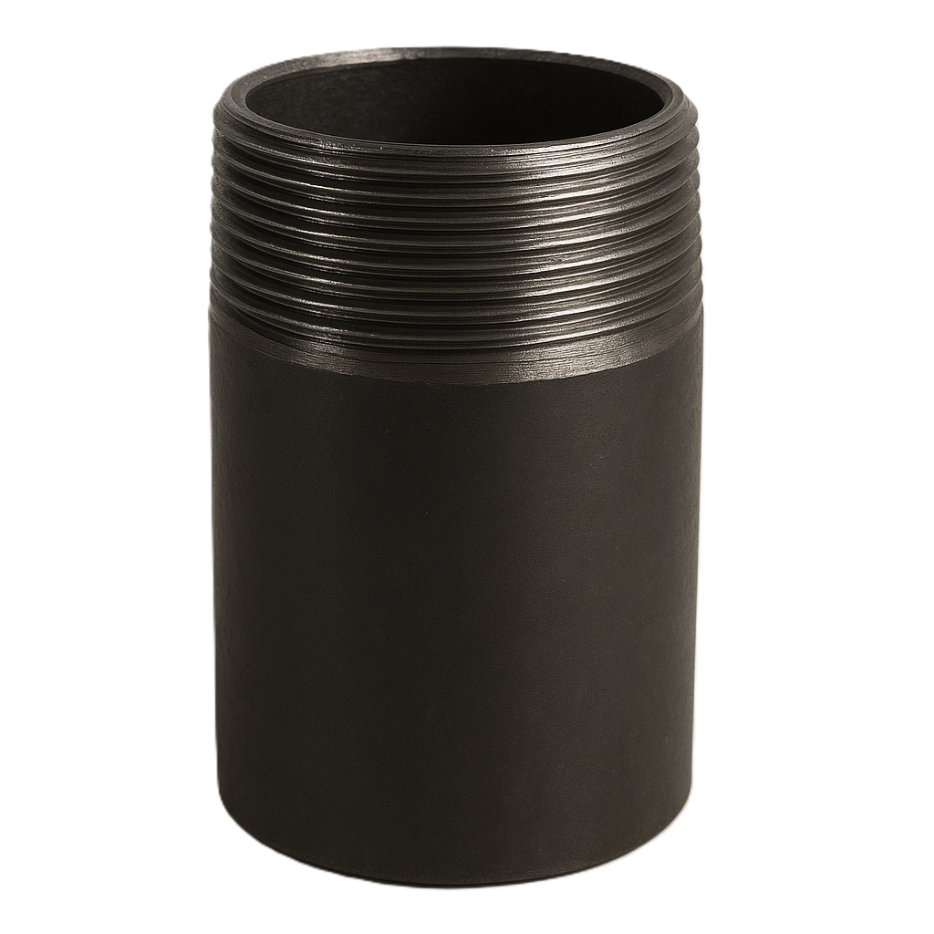 Black Single-End Nipple 1 1/2"