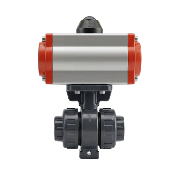Pneumatic Actuated U-PVC Ball Valve 1 1/4"