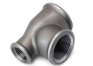 TRAKYA DÖKÜM Black Malleable Iron Tee 1 1/4" - 1/2" - 1 1/4"