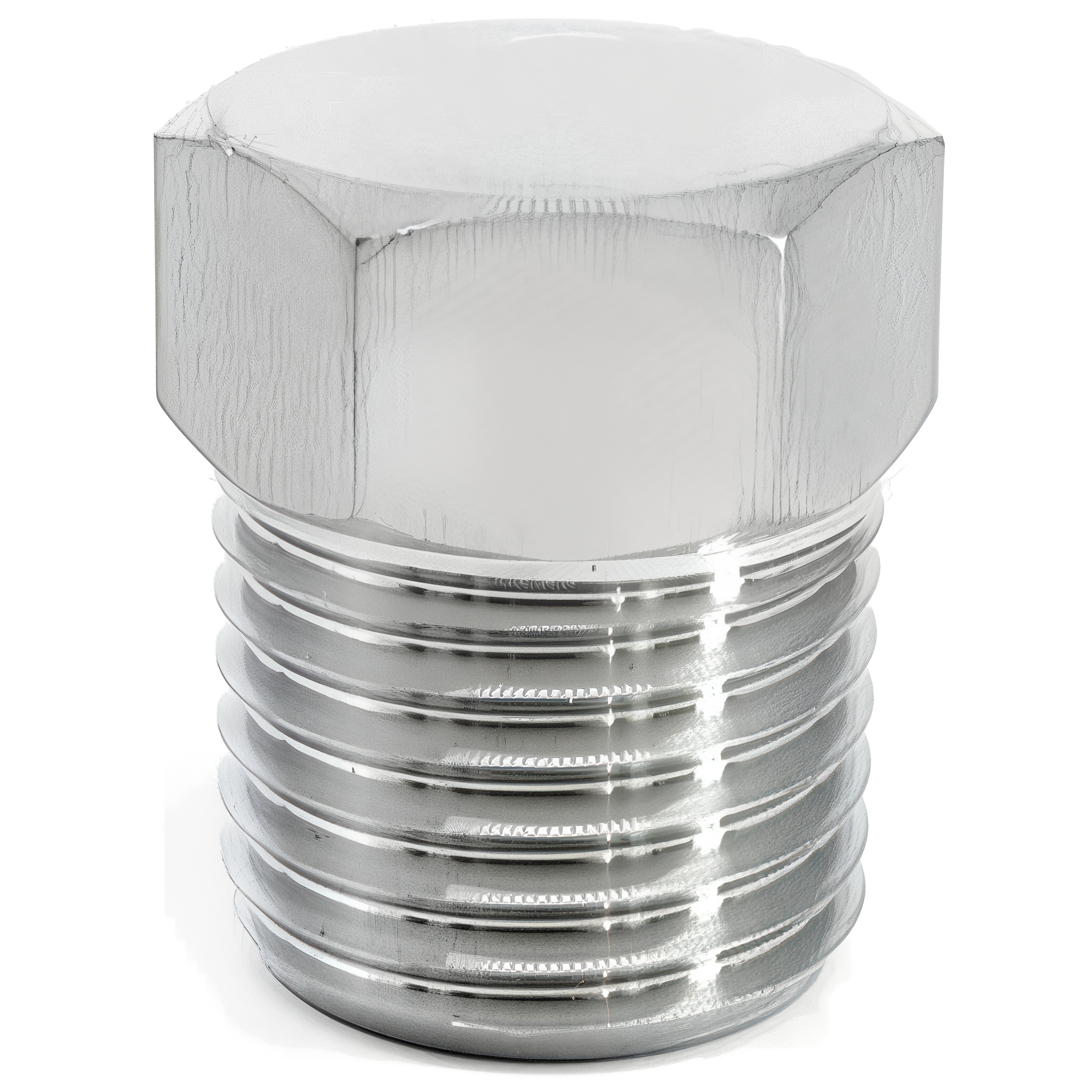 Stainless Steel Male Threaded Blind Cap AISI 304 1/8"