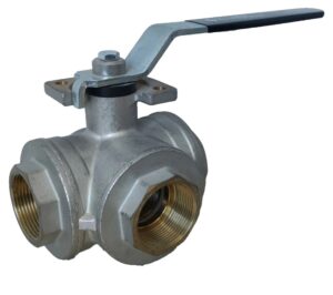 RB COMBI-SFER 3500 T Brass 3-Way Ball Valve PN30 3/4"
