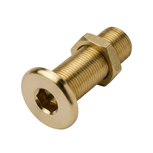 Yellow Brass Tank Connector Long Type 3"