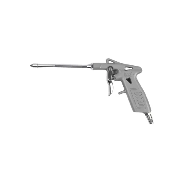 Metal Air Blow Gun Grey Long Nozzle